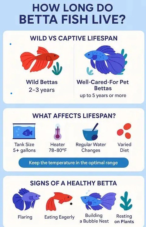 betta fish lifespan