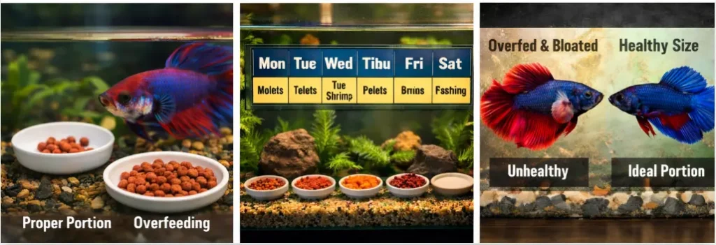 betta fish feeding chart fry juvenile adult senior